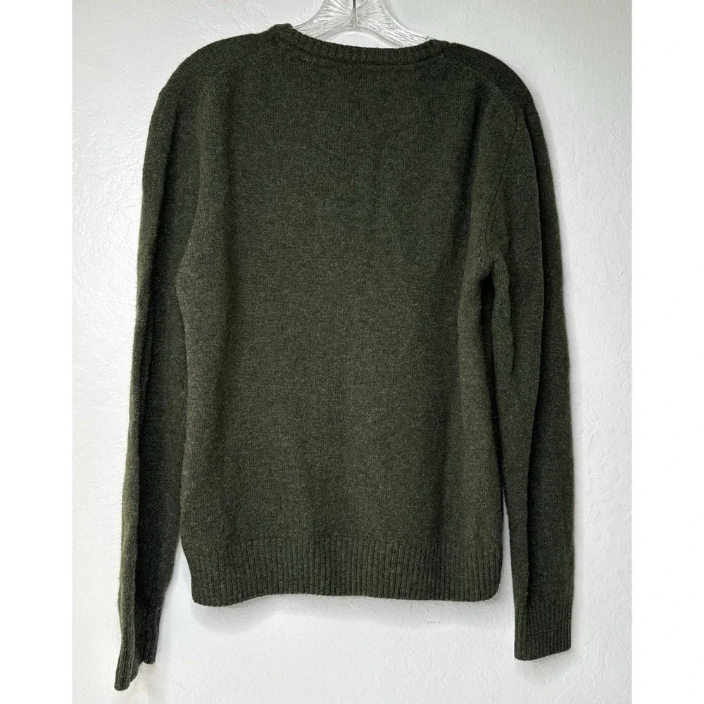 IMPURE Sweater Men's Size Large Olive‎ Green Wool Blend Preppy Hipster Workwear